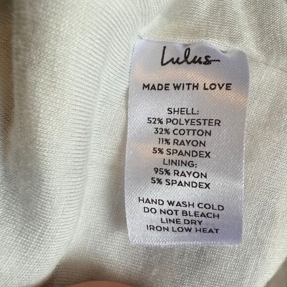 Lulu's Striped Ribbed Scoop Bodysuit in Black & Cream size Small - Picture 9 of 12